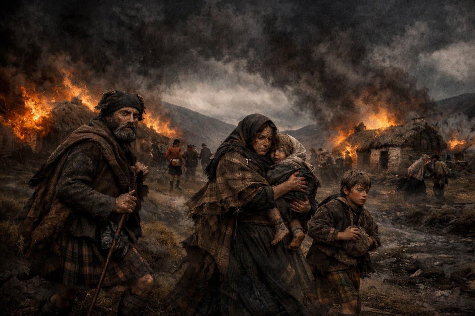 Scottish Highlands landscape evoking the Clearances and Highland history