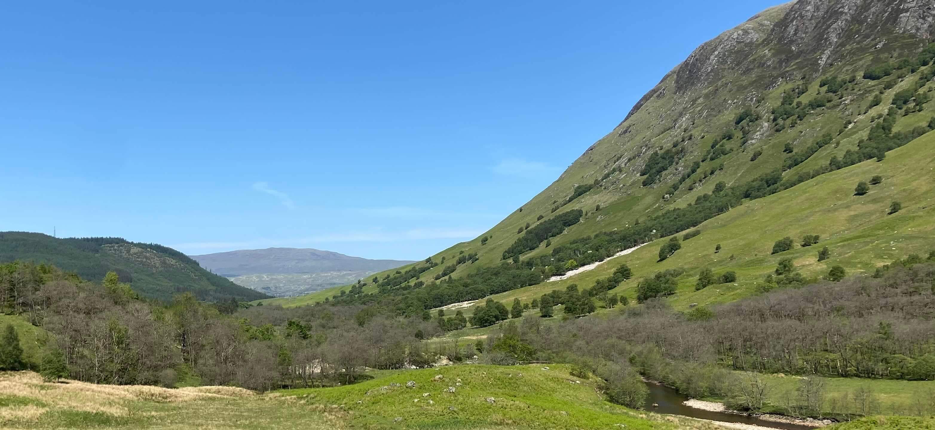 Stirling Castle and the surrounding landscape