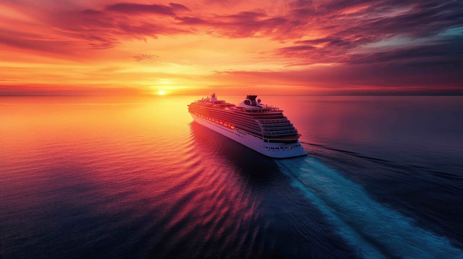 Cruise liner at Invergordon port in the Scottish Highlands